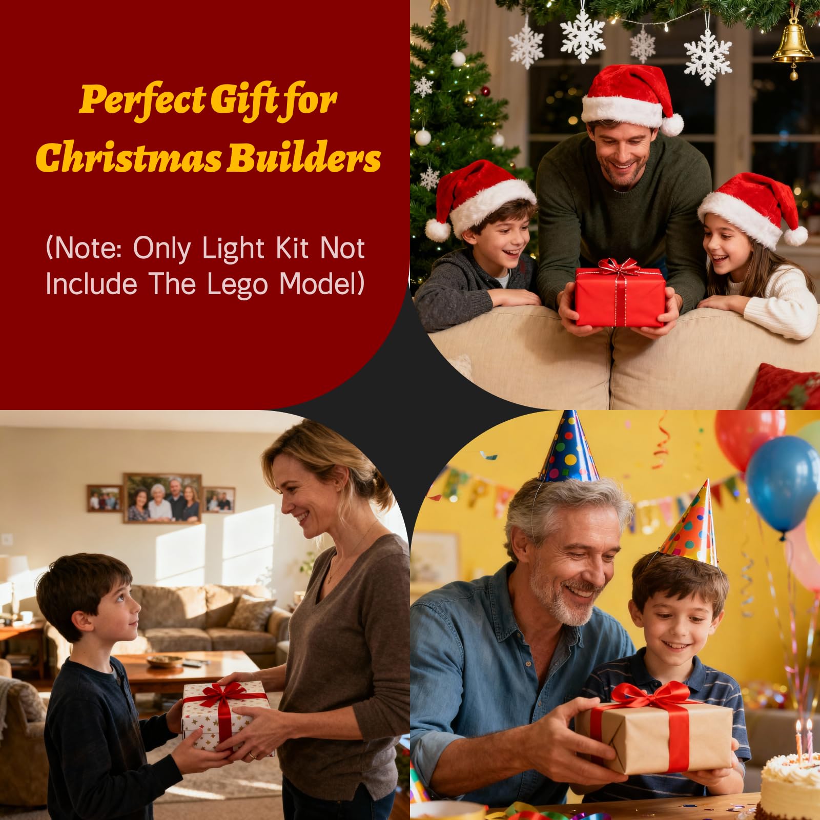 BRIKSMAX LED Lighting Kit packaging for LEGO 40573 set with LEDs included.