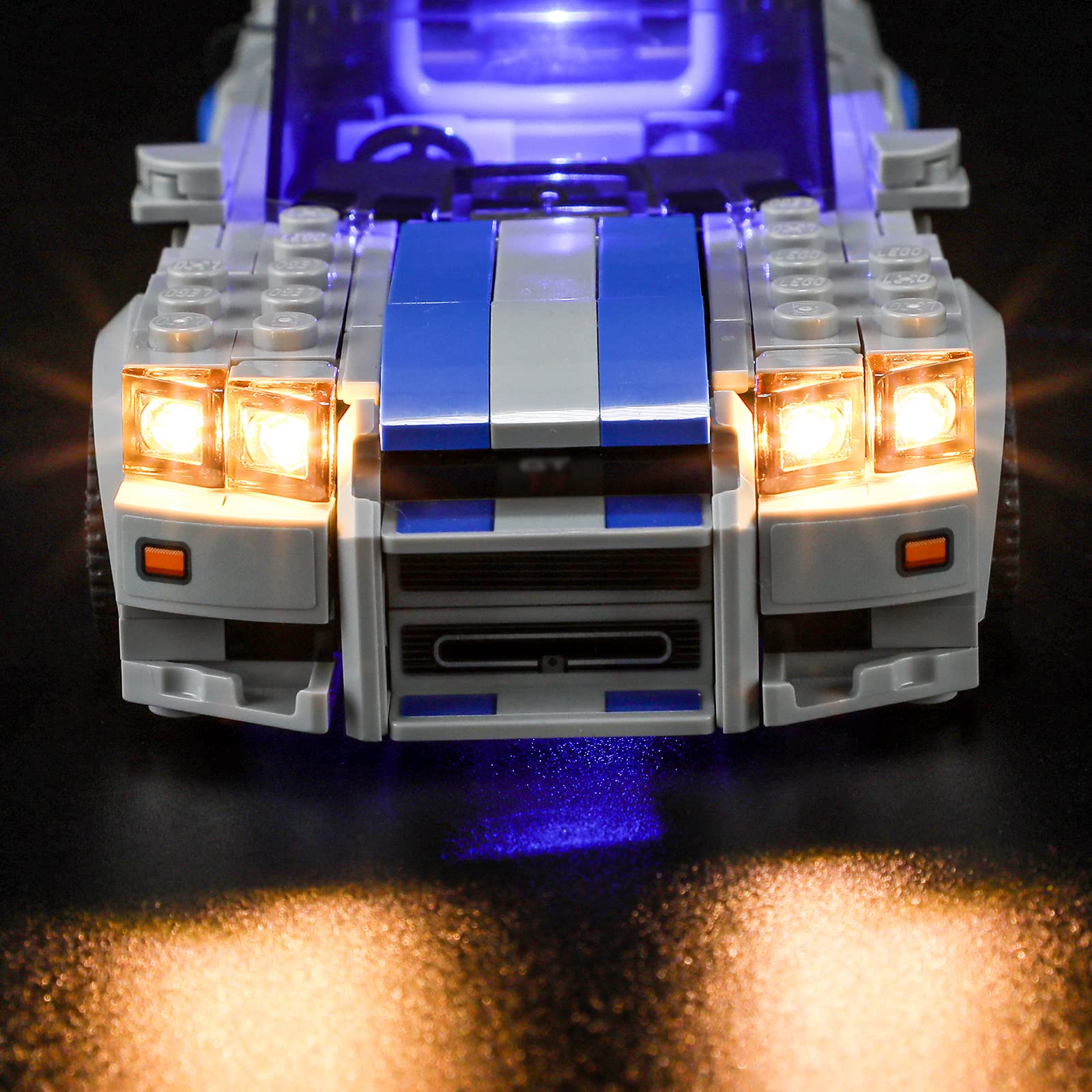 BRIKSMAX LED kit demonstrates wire management for a tidy model.