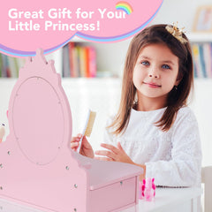 BRINJOY makeup accessories kit for realistic pretend beauty routines.