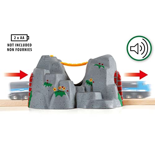 Eco-friendly packaging and sustainable wood sourcing for BRIO Adventure Tunnel.