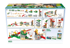 BRIO Cargo Mountain Set tracks connect smoothly for easy building and expansion