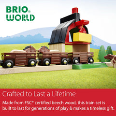 BRIO pasture adventure scene inspires storytelling and role-play fun