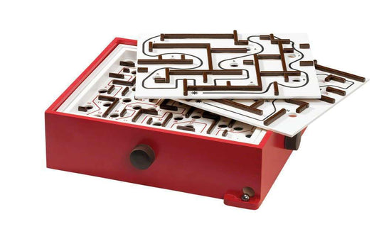 BRIO Labyrinth Game side handles enabling smooth tilting