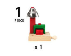 BRIO Magnetic Bell Signal green with train; rings as the train passes for interactive play.