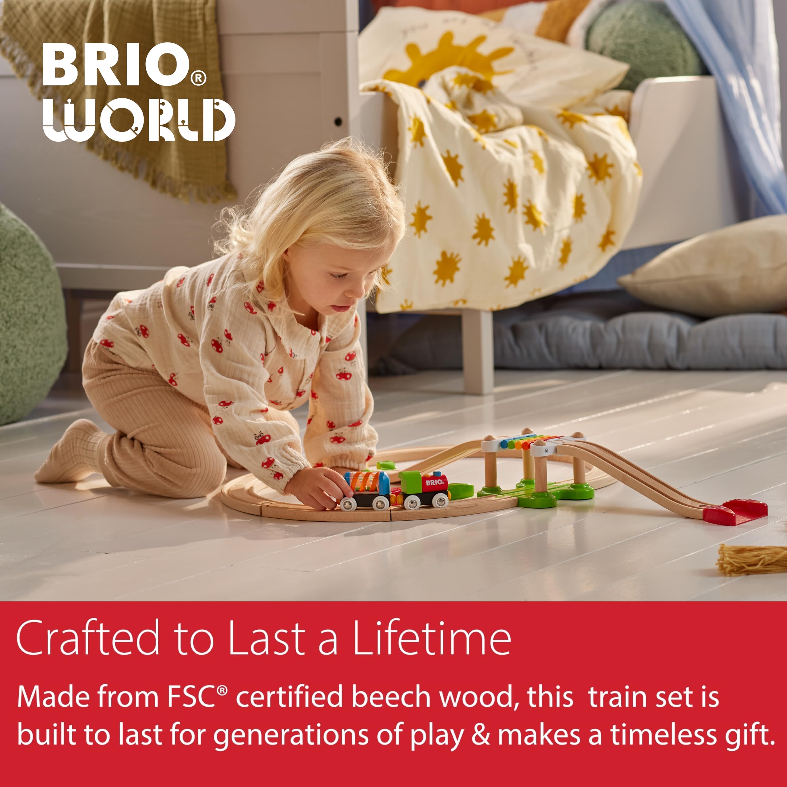 BRIO safety-testing badge highlighting rigorous quality checks