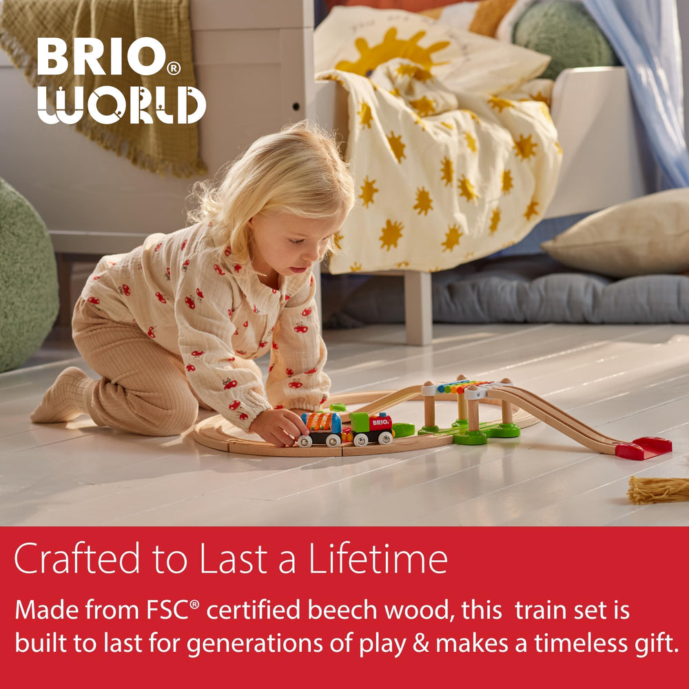 BRIO safety-testing badge highlighting rigorous quality checks