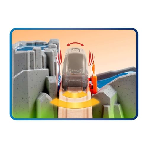 BRIO Smart Tech Sound Waterfall Tunnel assembly-display demonstrates modular setup