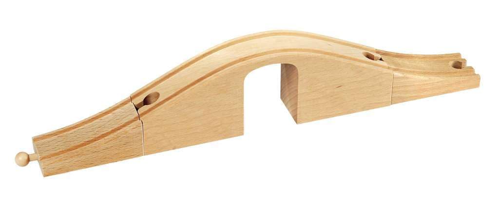 BRIO Viaduct Bridge 3-piece set elevates layouts and expands play possibilities.