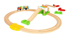 BRIO wooden train car detail with smooth magnets for easy connections