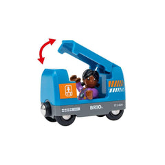 BRIO wooden railway set promotes tactile exploration and hands-on learning