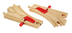 BRIO World 33344 mechanical switch left-turn action for imaginative routing