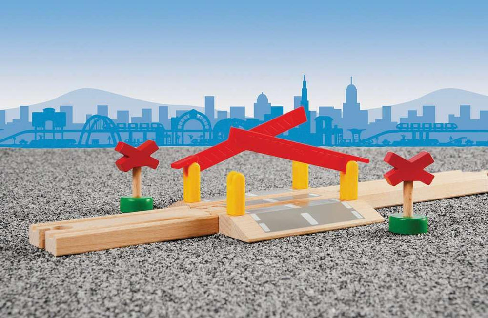 BRIO World 33388 crossing signs guiding imaginative routes and traffic awareness