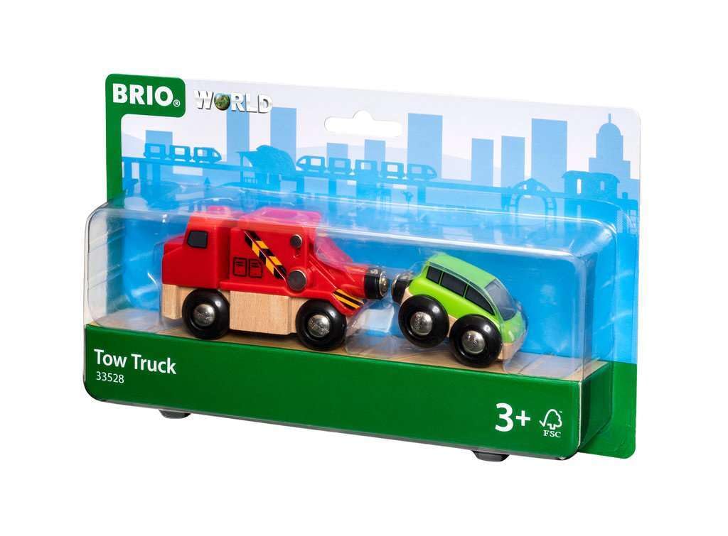 BRIO World 33528 tow truck rear with magnetic coupler for close tows