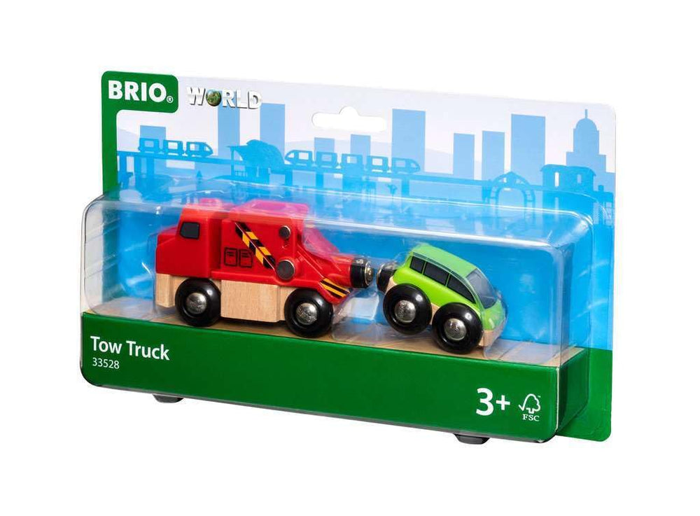 BRIO World 33528 tow truck rear with magnetic coupler for close tows