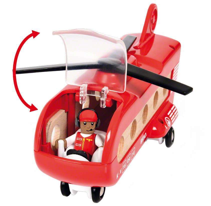 BRIO 33886 rotor blades spin freely for dynamic play
