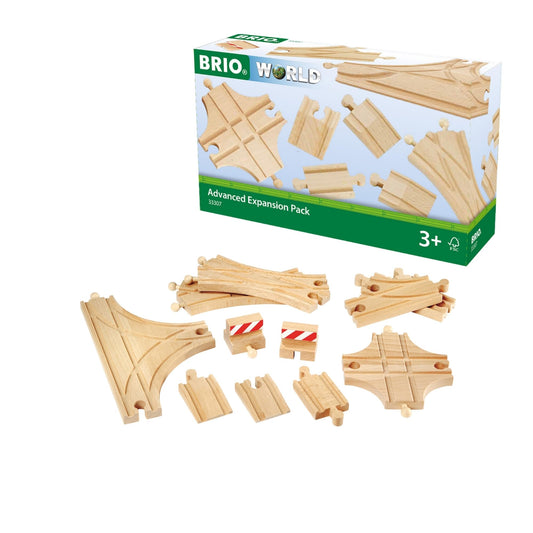 BRIO World Advanced Expansion Pack 11-piece track set for limitless imaginative railway layouts