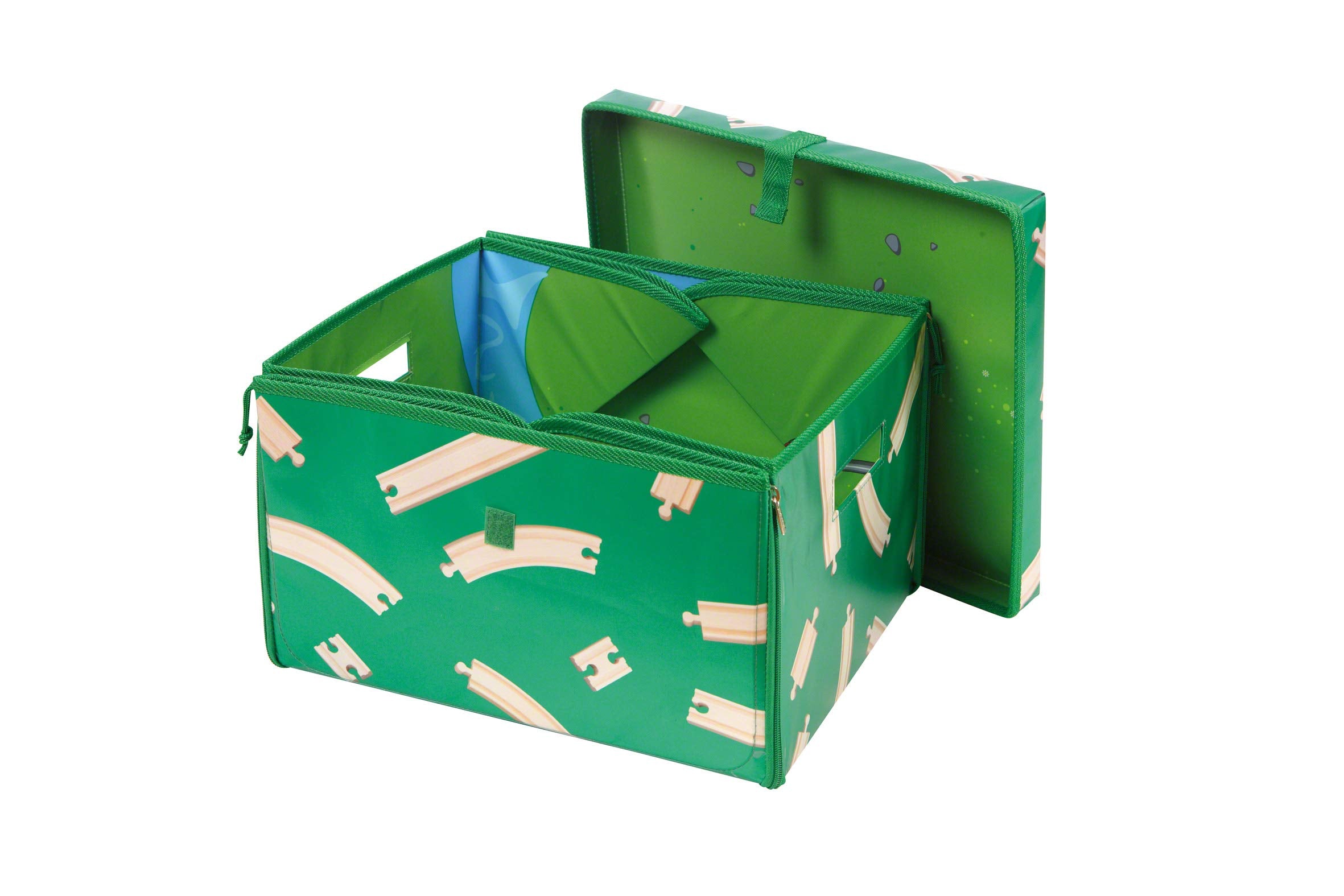 BRIO two-story station with mechanical lift enables scene transitions and fine motor use