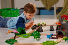 BRIO World Dinosaur Deluxe dinosaurs with movable limbs for dynamic scenes