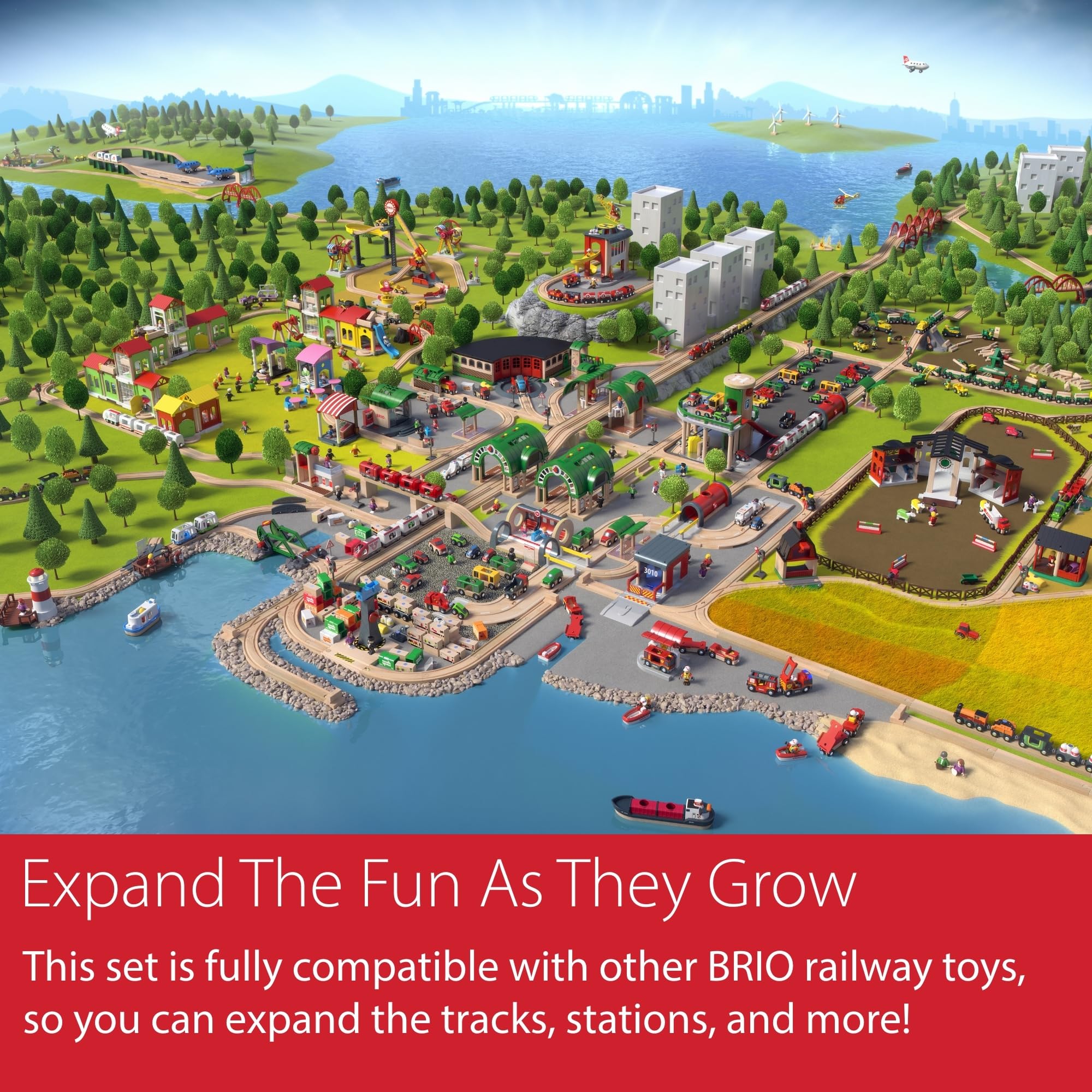 BRIO World Expansion Beginner FSC-certified wood ensures safe, sustainable play