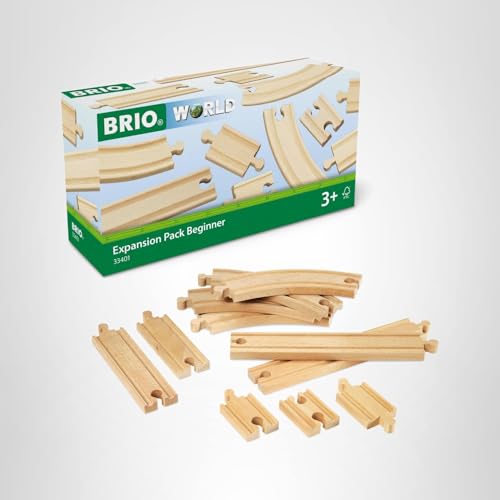BRIO World Expansion Beginner wooden pieces invite open-ended imaginative play
