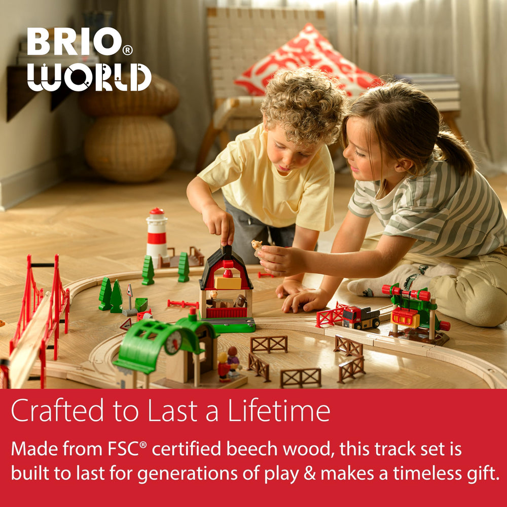 BRIO World Expansion Beginner supports spatial awareness through hands-on track building