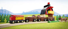 BRIO World Farm Railway Set hay crane – interactive crane for lifting hay and storage