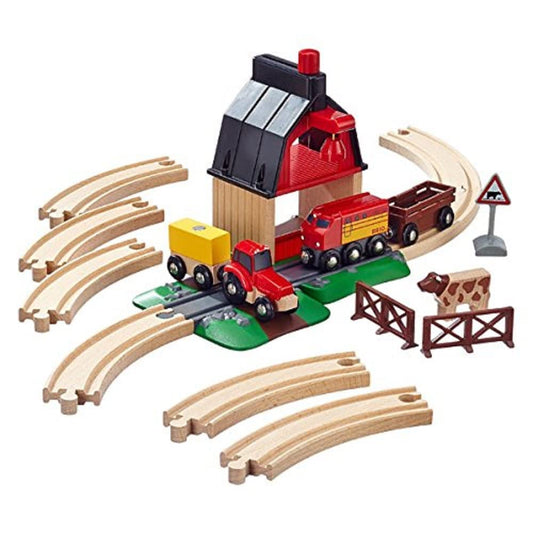 BRIO World Farm Railway Set tractor – engaging motor skills through hands-on vehicle play
