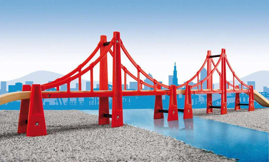 BRIO World longest wooden bridge shown with two small spans