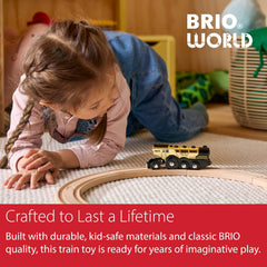 Wooden BRIO train made from FSC-certified wood for durable fun