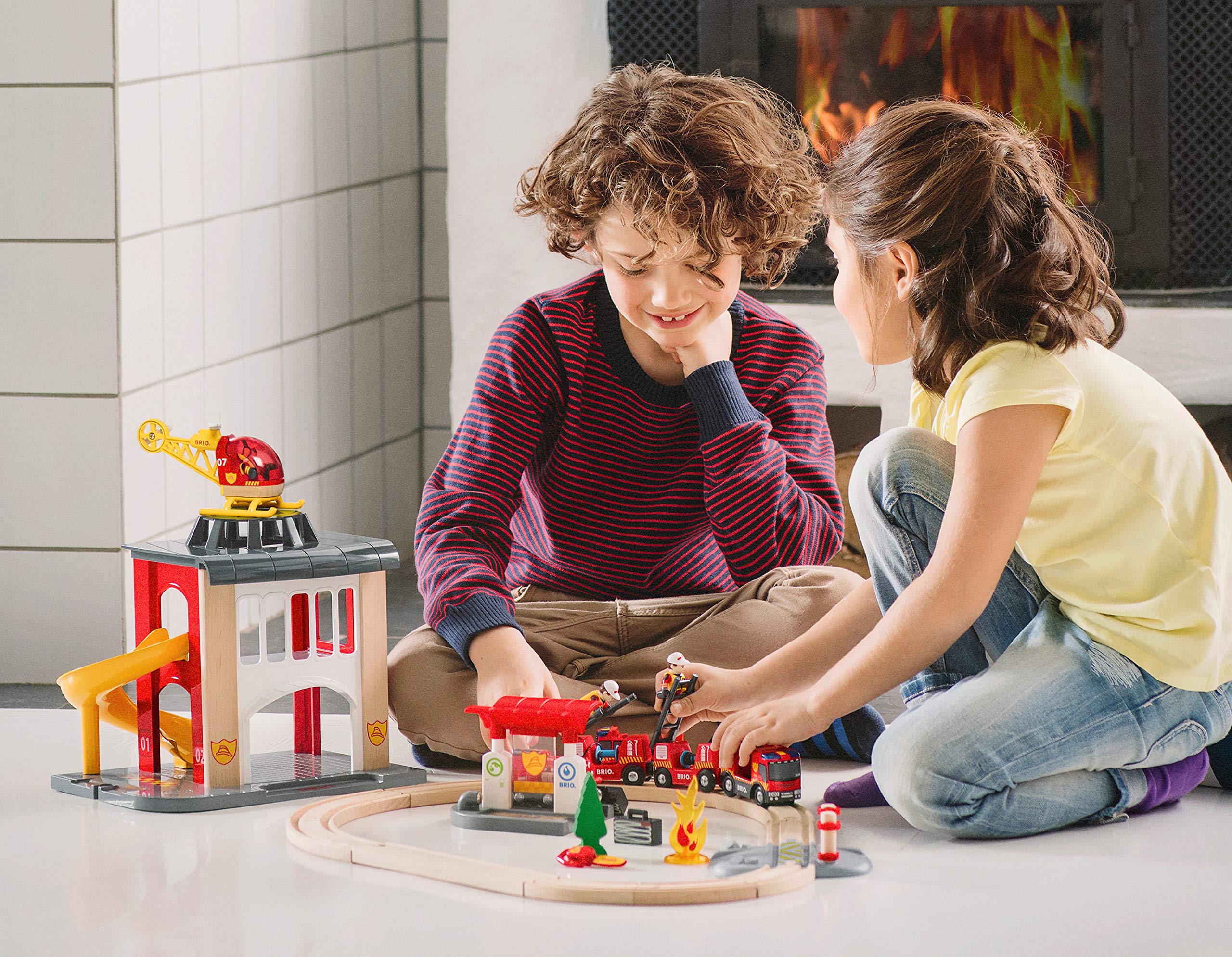 BRIO hose wagon enhances cooperative storytelling within the Rescue Firefighter Set