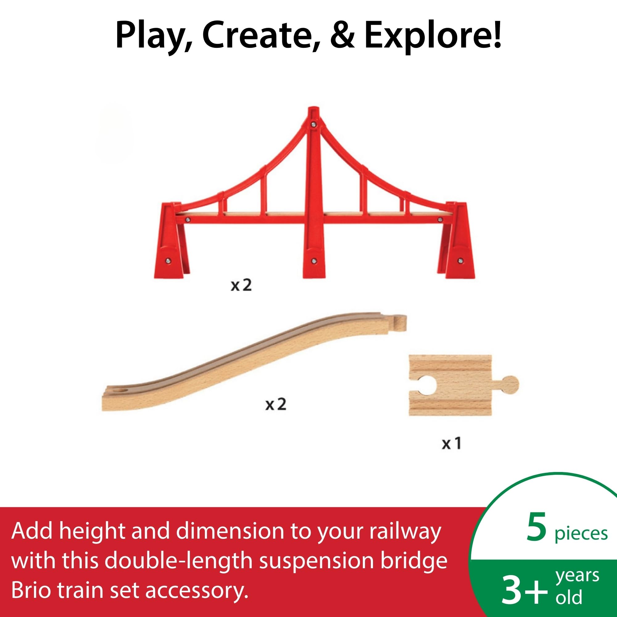BRIO World tracks included for seamless expansion