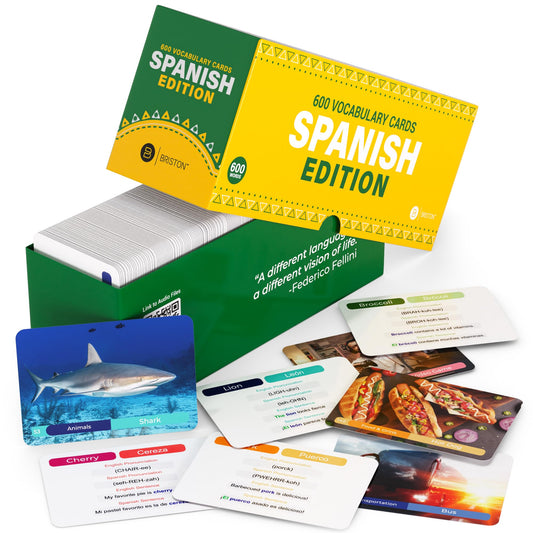 Briston Spanish flash cards action verbs with pronunciation for beginners