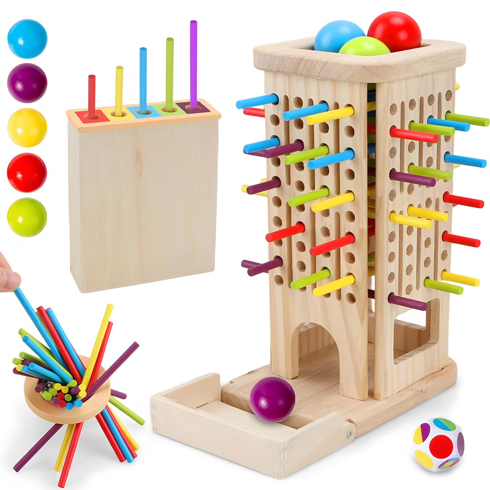 Britik 40 colorful sticks for color learning and hands-on play.