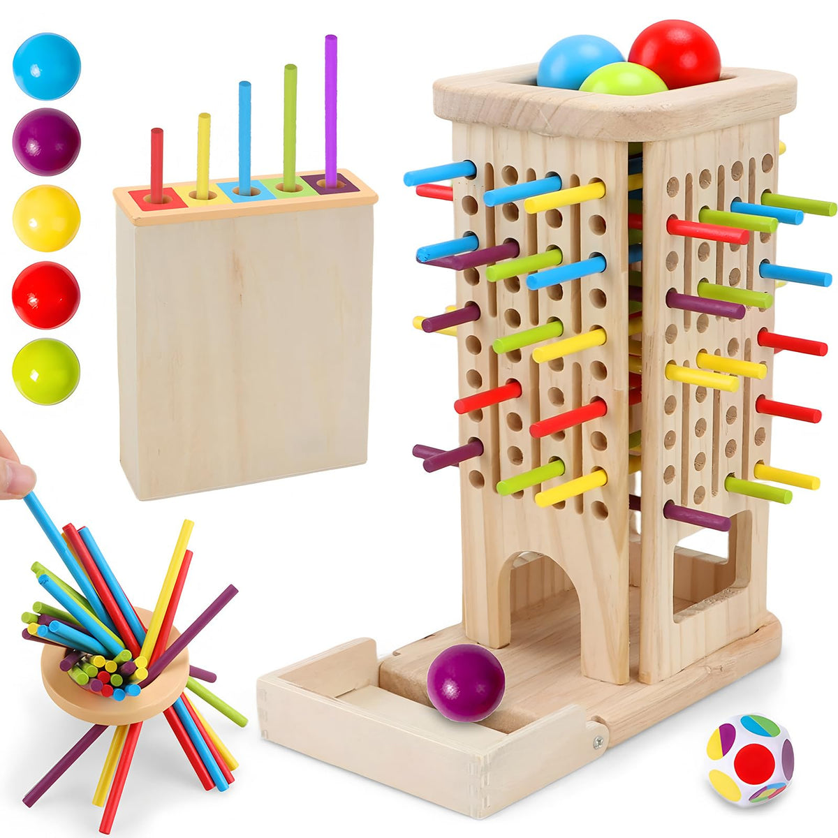 Britik 40 colorful sticks for color learning and hands-on play.