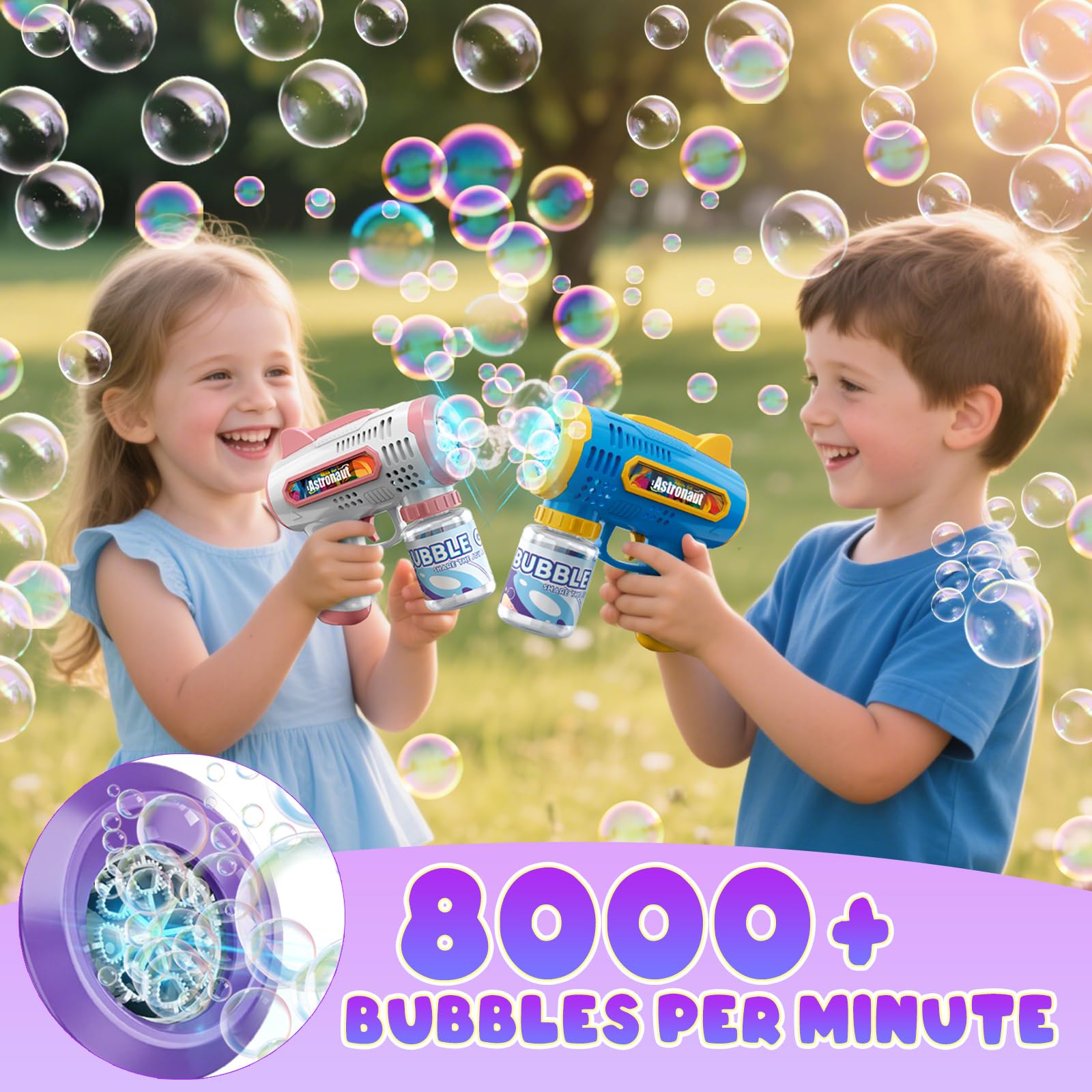 Britik bubble solution bottles and packets for extended bubble sessions.