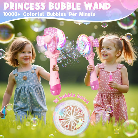 Britik bubble wand light-up mode adds magical evening ambiance