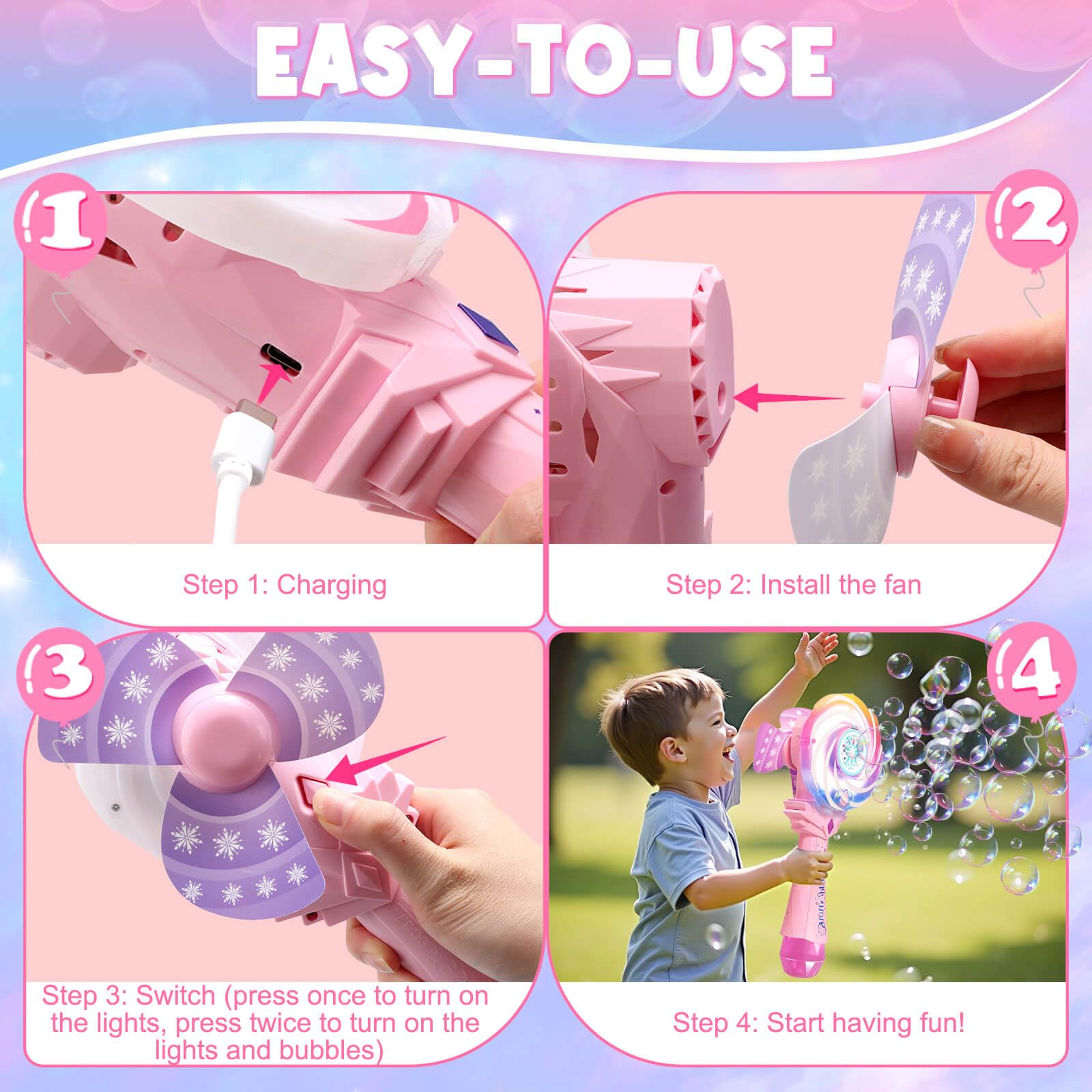 Britik bubble wand ideal for outdoor parties and picnics