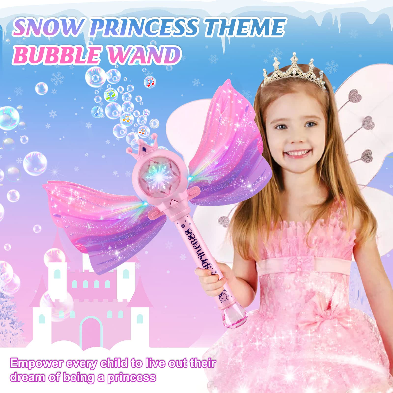 Britik Bubble Wands LED lights enhance bubble display