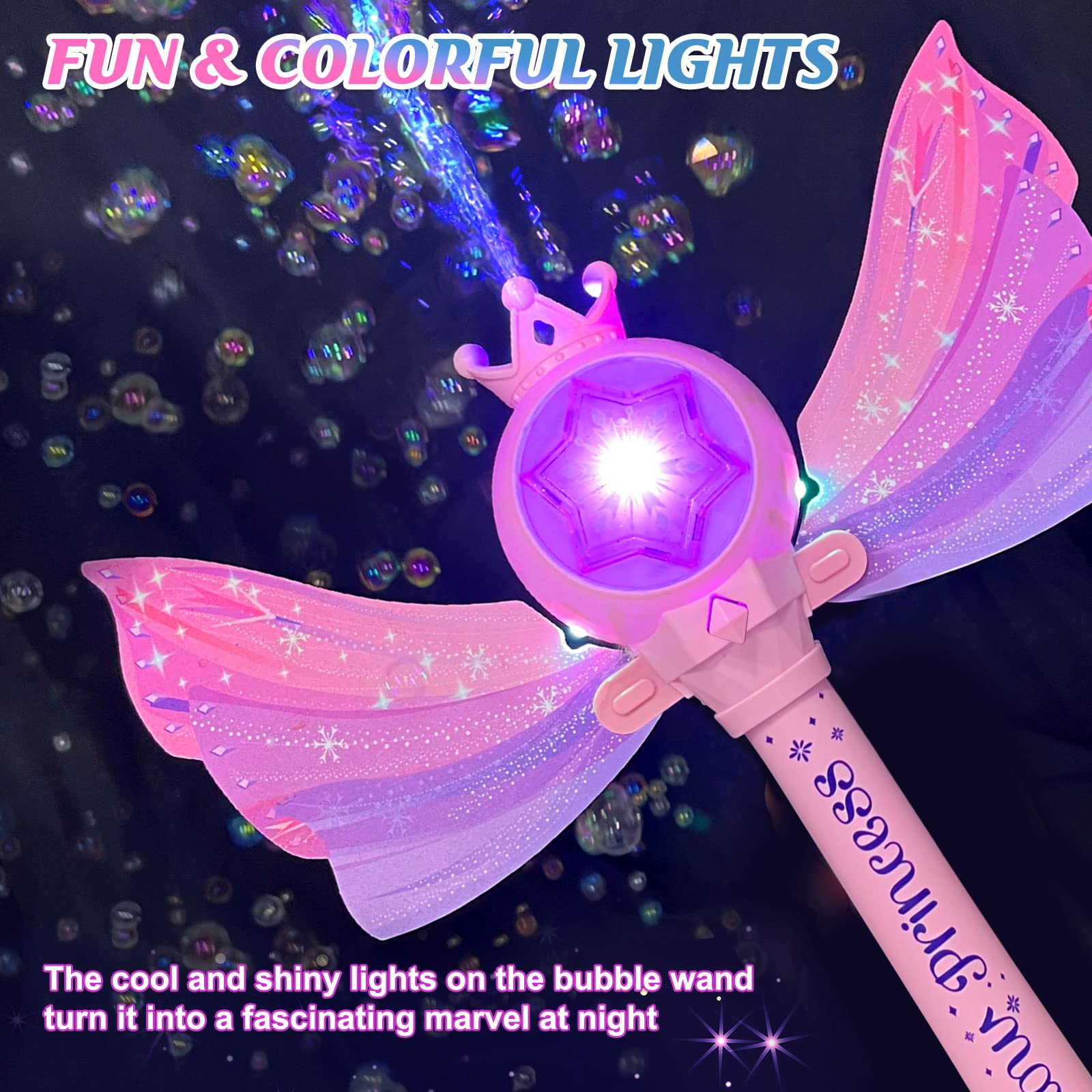 Britik Bubble Wands music features for joyful bubbles