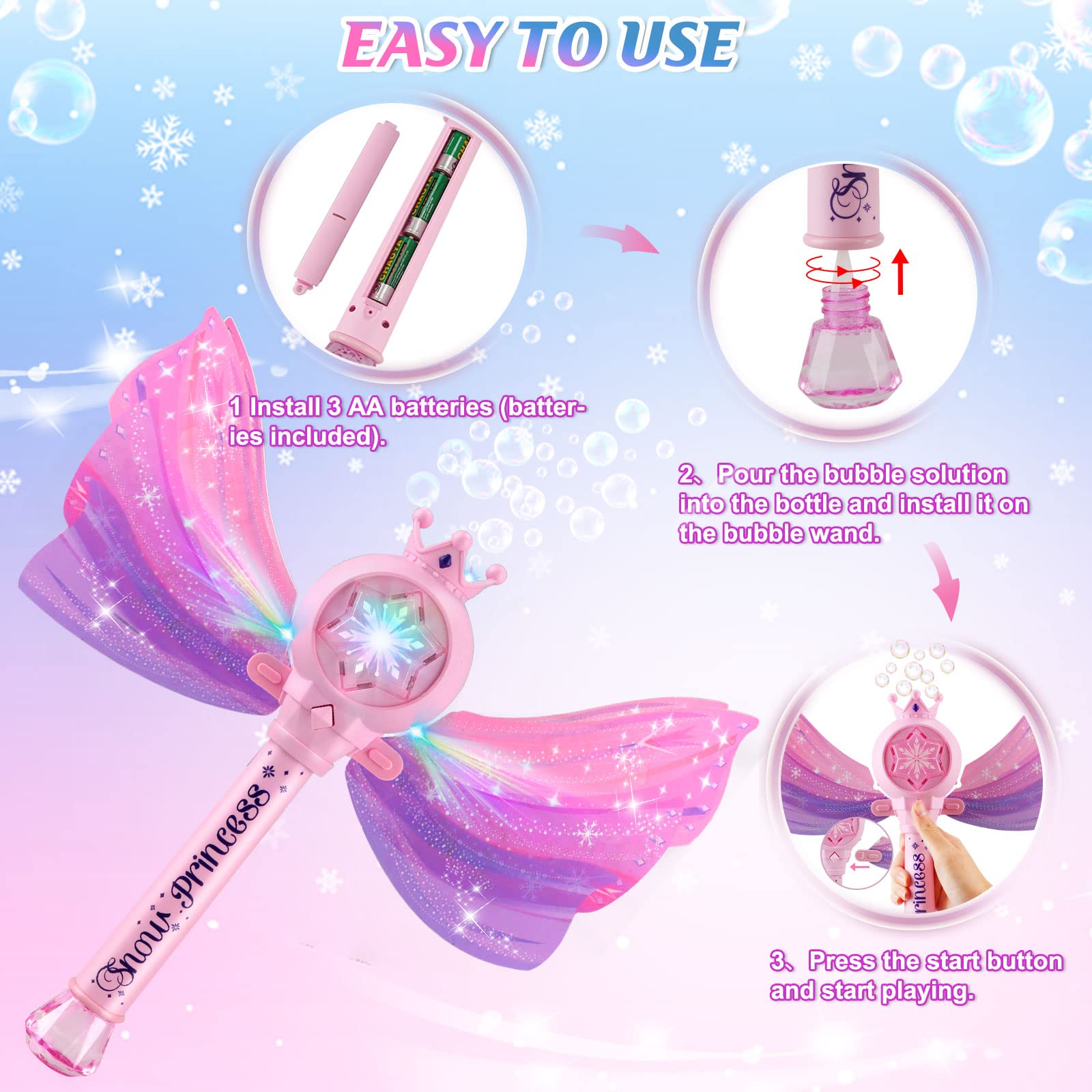 Britik Bubble Wands safe durable ABS construction