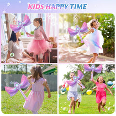 Britik Bubble Wands two bubble solutions extend playtime.