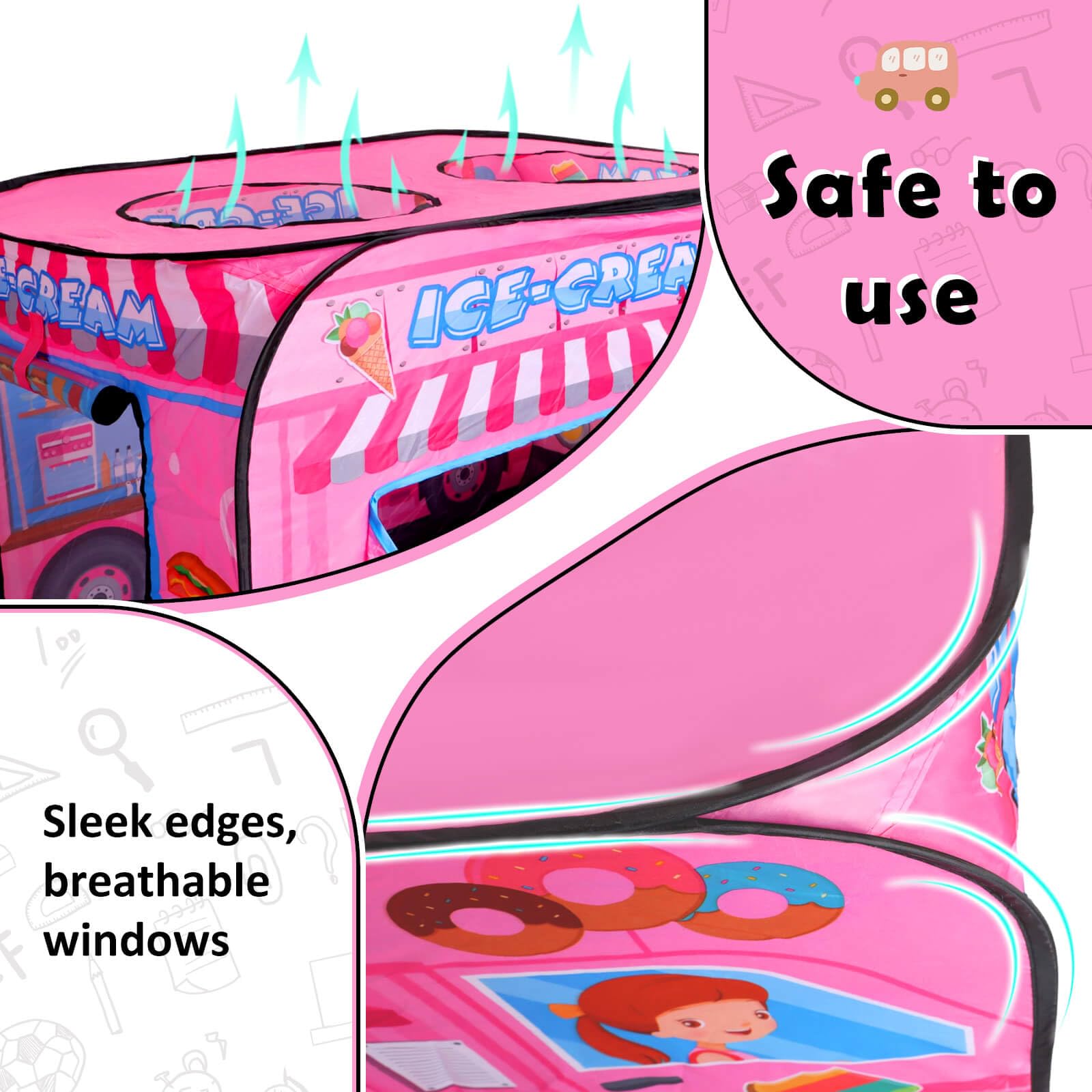 Britik fire truck pop-up tent ideal for cozy nap or pretend play