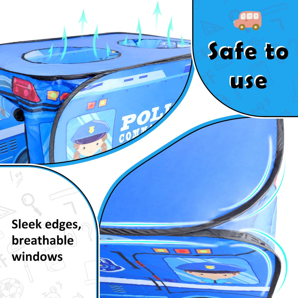 Britik Police Car Play Tent sparks roleplay and creative storytelling