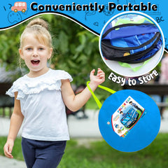 Britik Police Car Play Tent Velcro door enables safe quick access