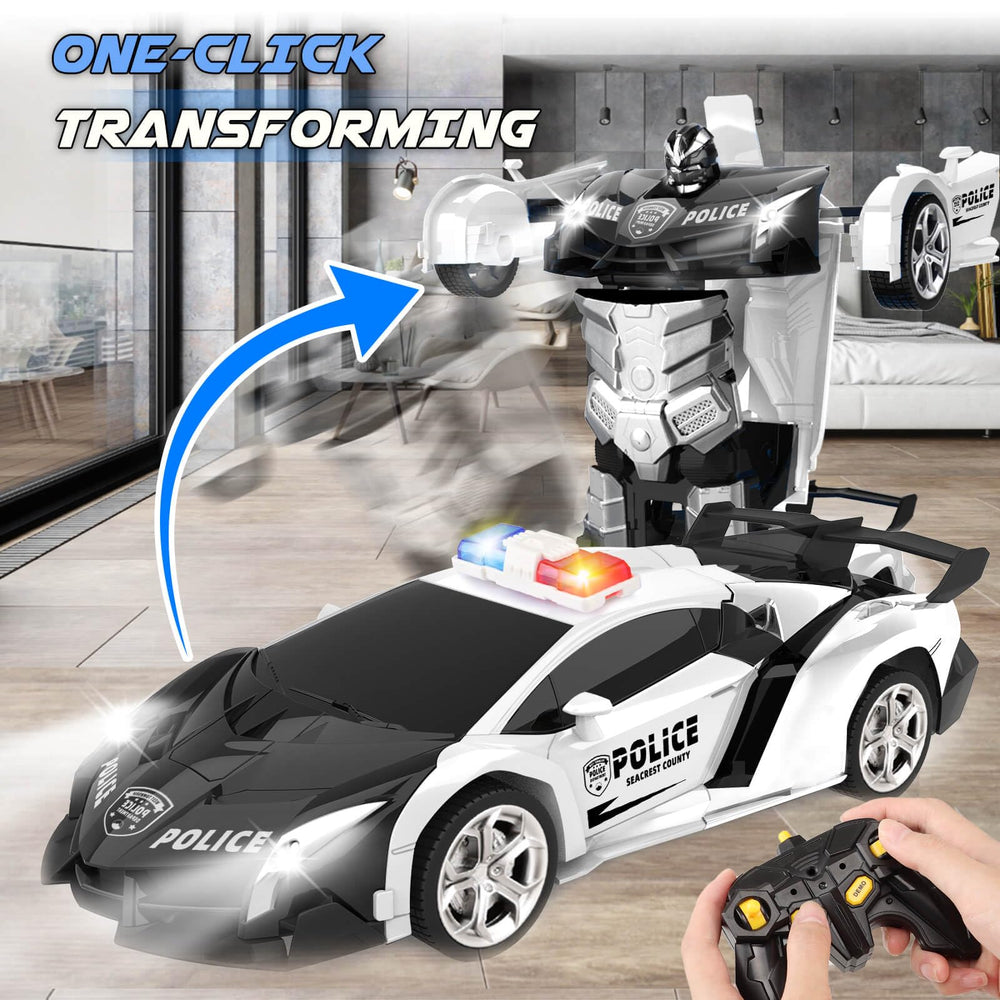Britik Transform RC car robot form during one-key transformation for easy switching.