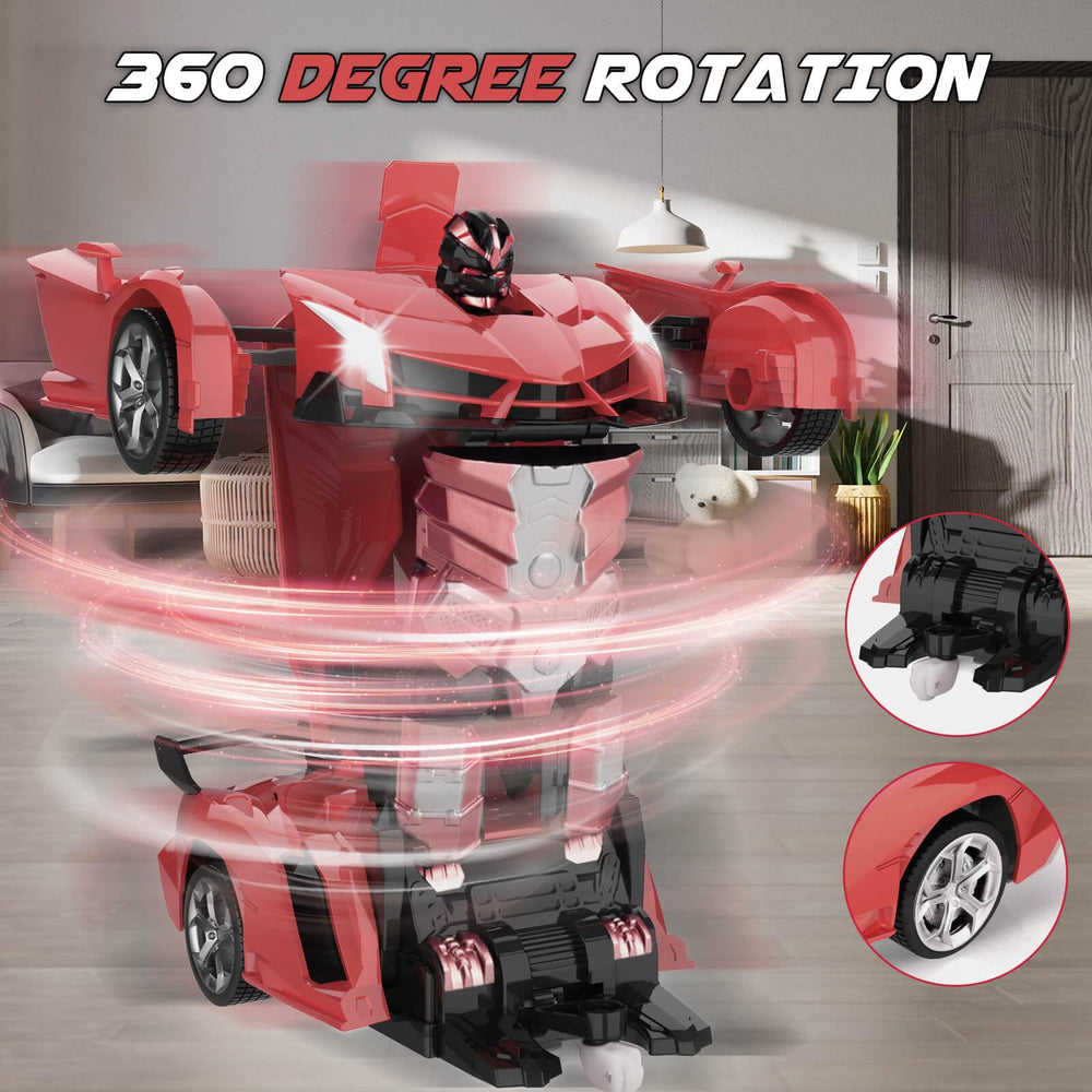 Britik Transform RC car 360° rotation and drift capability demonstrated
