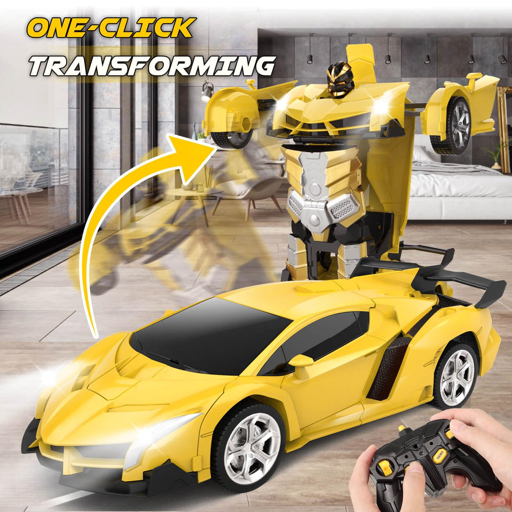 Britik Transform RC car highlights a durable ABS body for safe rough play.