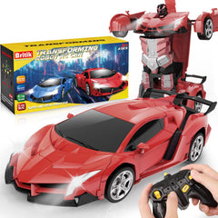Britik Transform RC car front view in vehicle mode for kids' playtime