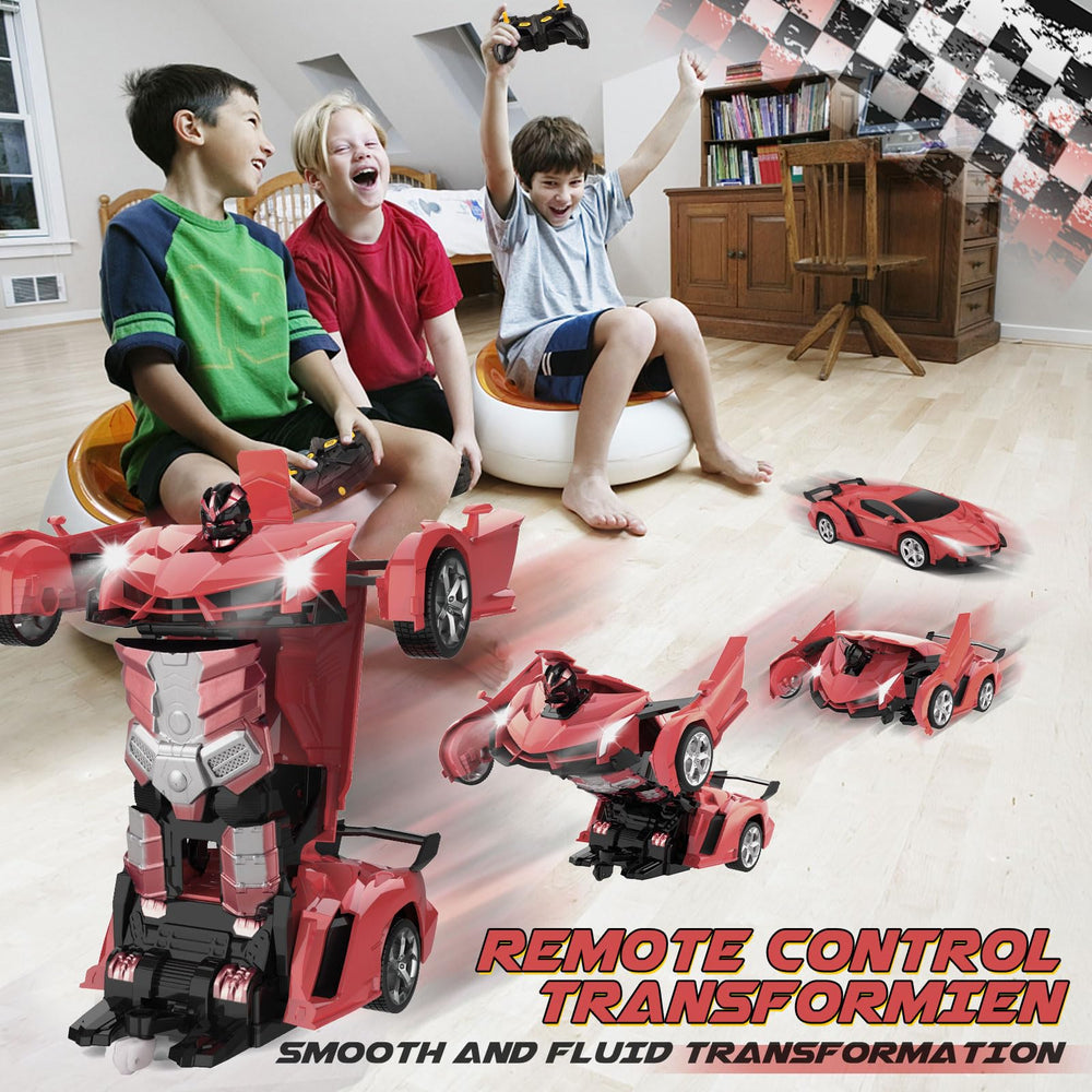 Britik Transform RC car robot mode after transformation showing versatility