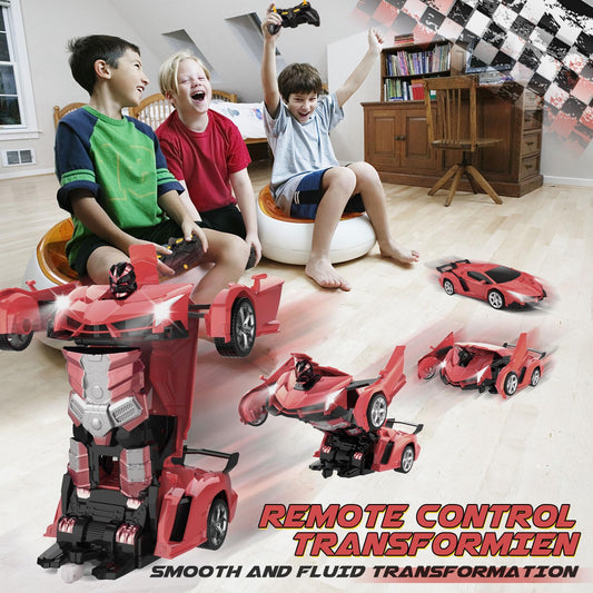 Britik Transform RC car robot mode after transformation showing versatility